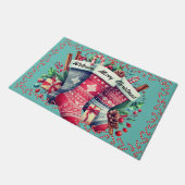 クリスマスストッキングドアマット ドアマット (アングル)