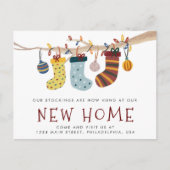 クリスマスストッキングニューホームホリデームービング 案内ポストカード (正面)