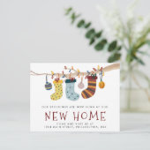 クリスマスストッキングニューホームホリデームービング 案内ポストカード (スタンド正面)