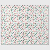 クリスマスストッキングパーソナライズされた休日 ラッピングペーパー (フラット)