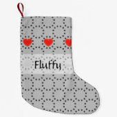 クリスマスストッキングパーソナライズされた- Circle of Love スモールクリスマスストッキング (正面)