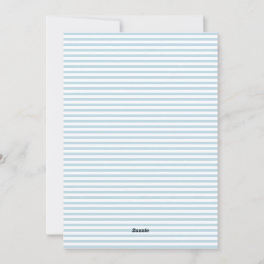 クリスマスストッキングブルーワンフォトヴィンテージ シーズンカード (裏面)