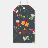クリスマスストッキングプレゼントとライパーソナライズされたト ギフトタグ (裏面)