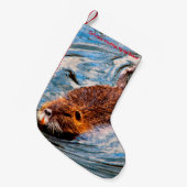 クリスマスストッキングマイオールドビーバー スモールクリスマスストッキング (正面 (吊り時))