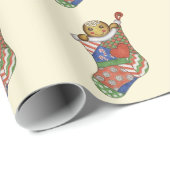 クリスマスストッキングラッピング紙 ラッピングペーパー (ロールコーナー)