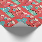 クリスマスストッキングラッピング紙 ラッピングペーパー (角)