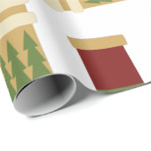 クリスマスストッキングラッピング紙 ラッピングペーパー (ロールコーナー)