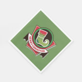 クリスマスストッキングルンチョン紙ナプキンス スタンダードランチョンナプキン (角)