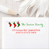 クリスマスストッキング住所 シール (インサイチュ)