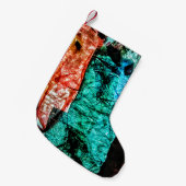 クリスマスストッキング再生プラスチック写真プリント スモールクリスマスストッキング (正面 (吊り時))