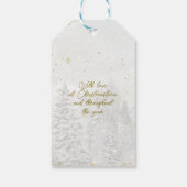 クリスマスストッキング冬の休日のギフトラベル ギフトタグ (裏面)