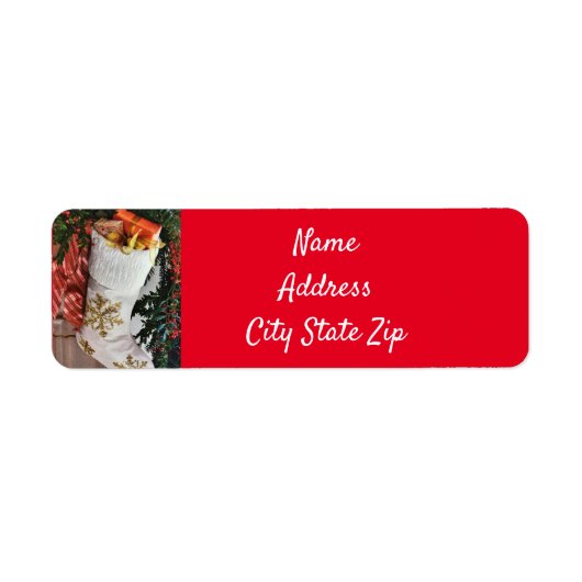 ***クリスマスストッキング及び装飾*** ラベル (正面)