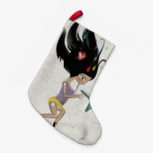 クリスマスストッキング天使 スモールクリスマスストッキング (正面 (吊り時))