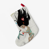 クリスマスストッキング天使 スモールクリスマスストッキング (裏面 (吊り時))