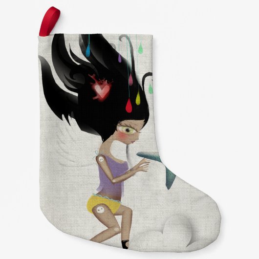 クリスマスストッキング天使 スモールクリスマスストッキング (正面)