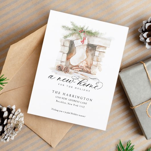 クリスマスストッキング新しい自宅書道移動 シーズンポストカード