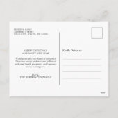 クリスマスストッキング新しい自宅書道移動 シーズンポストカード (裏面)