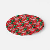 クリスマスストッキング紙プレート ペーパープレート (アングル)