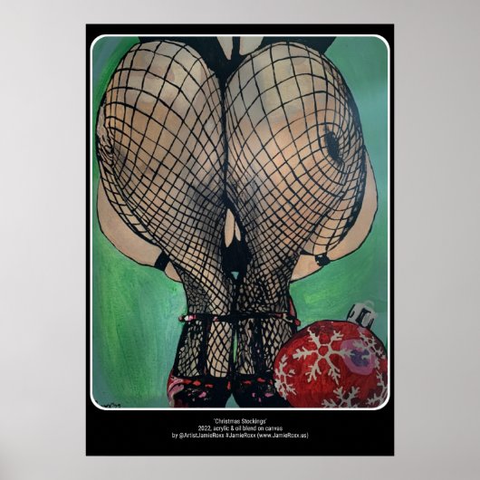 「クリスマスストッキング絵画の」は ポスター (正面)