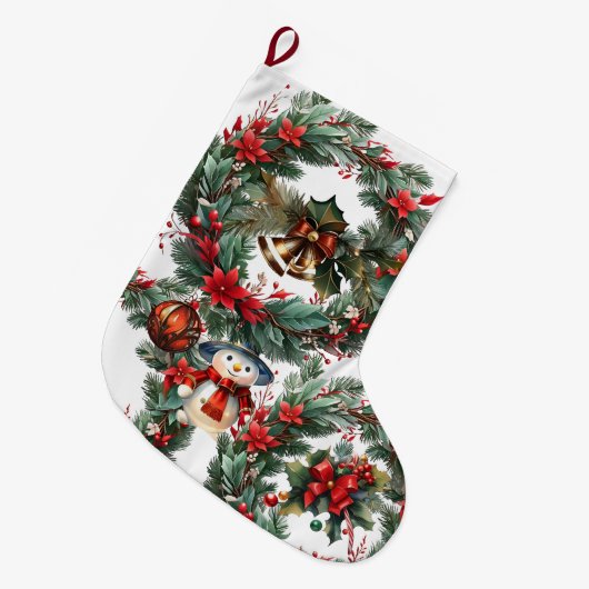 クリスマスストッキング (正面 (吊り時))