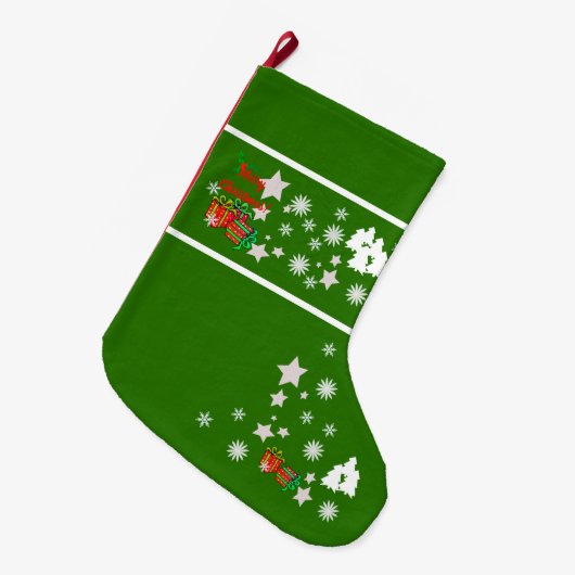 クリスマスストッキング (正面 (吊り時))