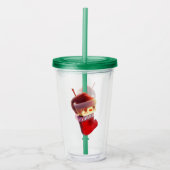 クリスマスストッキング アクリルタンブラー (正面)