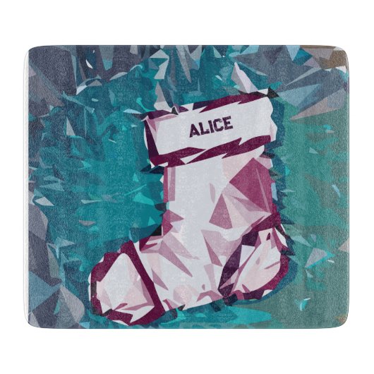 クリスマスストッキング カッティングボード (正面)