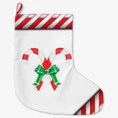 クリスマスストッキング/キャンディーケーン ラージクリスマスストッキング (正面)