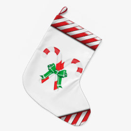クリスマスストッキング/キャンディーケーン ラージクリスマスストッキング