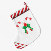 クリスマスストッキング/キャンディーケーン ラージクリスマスストッキング (裏面 (吊り時))