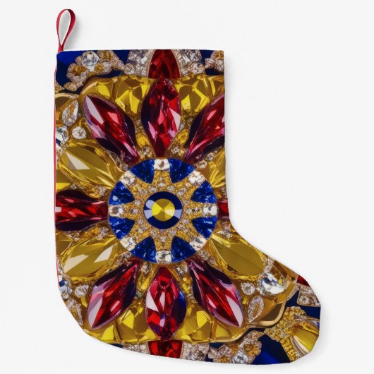 クリスマスストッキング（コロンビア色） スモールクリスマスストッキング (正面)