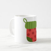 クリスマスストッキング コーヒーマグカップ (正面左)