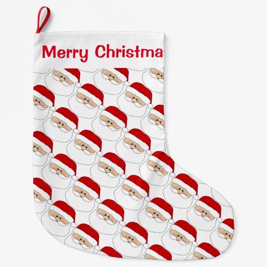 クリスマスストッキング/サンタ ラージクリスマスストッキング (正面)