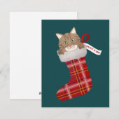 クリスマスストッキング シーズンカード (正面/裏面)