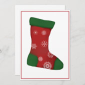クリスマスストッキング シーズンカード (正面/裏面)