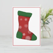 クリスマスストッキング シーズンカード (スタンド正面)