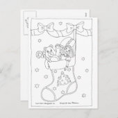 クリスマスストッキング シーズンポストカード (正面/裏面)