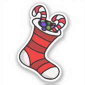 クリスマスストッキング シール (正面)