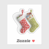 クリスマスストッキング シール (シート)