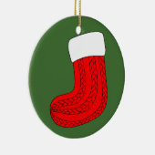 クリスマスストッキング セラミックオーナメント (右)