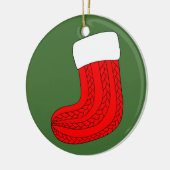 クリスマスストッキング セラミックオーナメント (左)