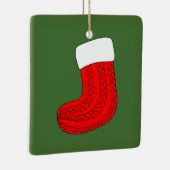クリスマスストッキング セラミックオーナメント (右)