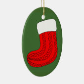 クリスマスストッキング セラミックオーナメント (右)