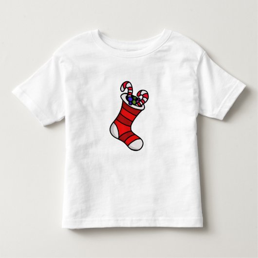 クリスマスストッキング トドラーTシャツ (正面)