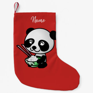 クリスマスストッキング。パンダ。 スモールクリスマスストッキング