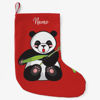 クリスマスストッキング。パンダ。 スモールクリスマスストッキング