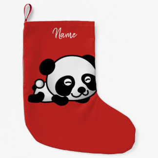 クリスマスストッキング。パンダ。 スモールクリスマスストッキング