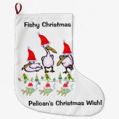 クリスマスストッキング、ペリカン ラージクリスマスストッキング (正面)