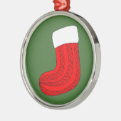 クリスマスストッキング メタルオーナメント (左)