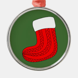 クリスマスストッキング メタルオーナメント